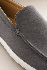 Zapato Mocasines Hombre Gamuza Sintética Sin Cordones
