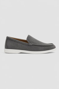 Zapato Mocasines Hombre Gamuza Sintética Sin Cordones
