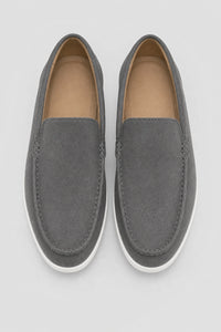 Zapato Mocasines Hombre Gamuza Sintética Sin Cordones