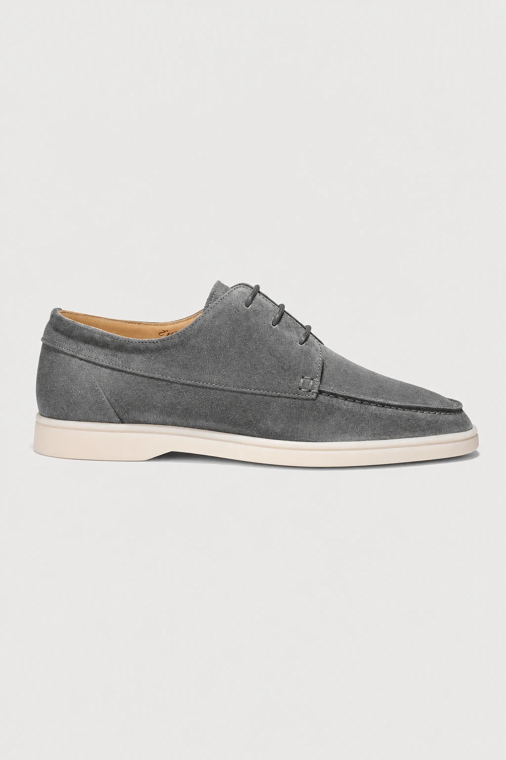 Zapatos De Vestir Hombre Modernos Gris Con Cordones