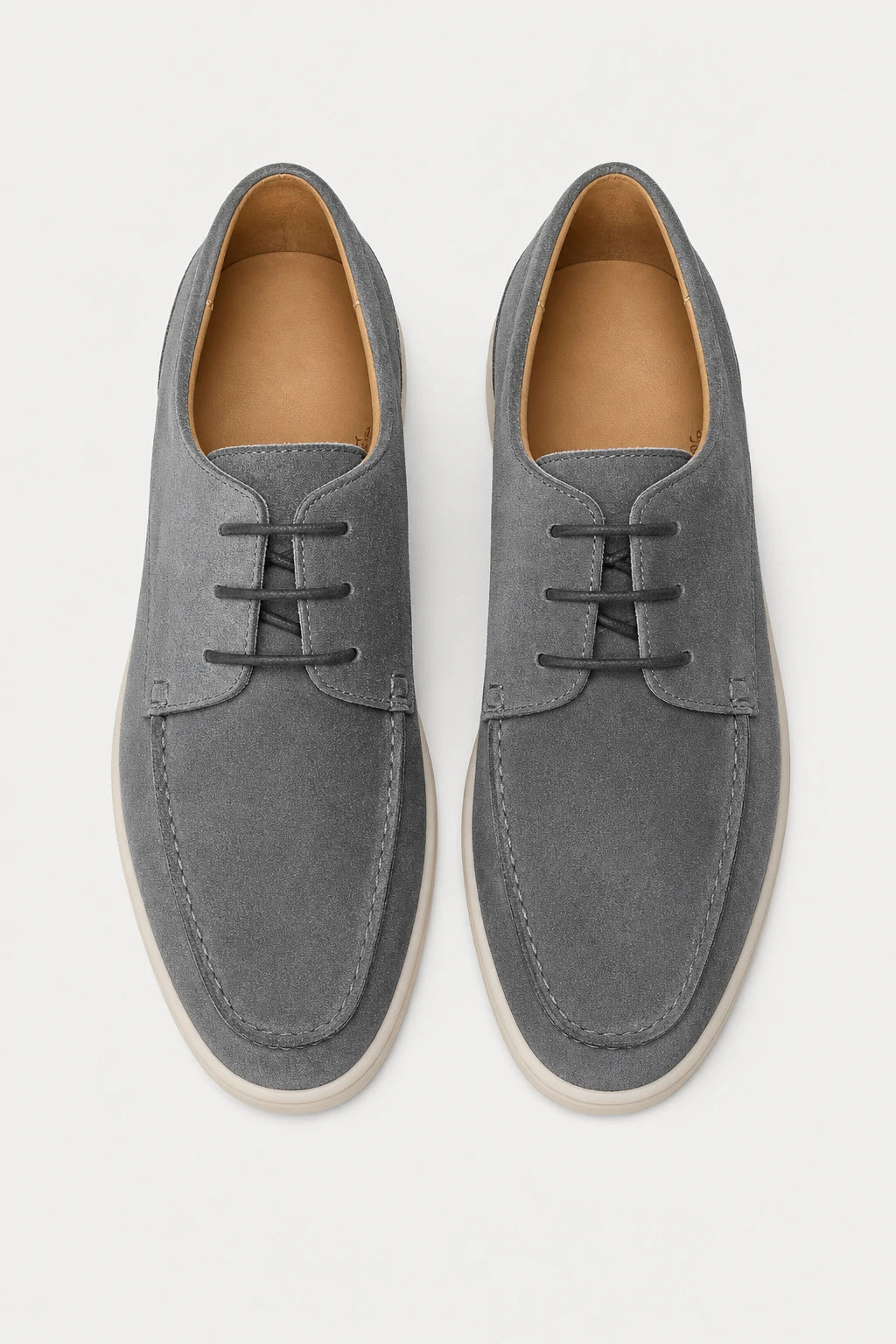 Zapatos De Vestir Hombre Modernos Gris Con Cordones