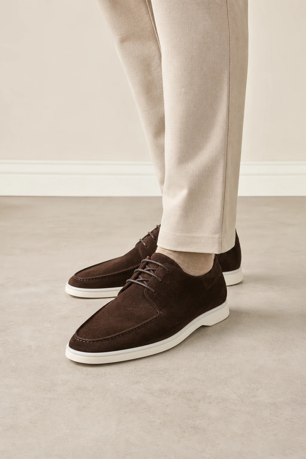 Zapatos Hombre Vestir Cómodos Ante Derby
