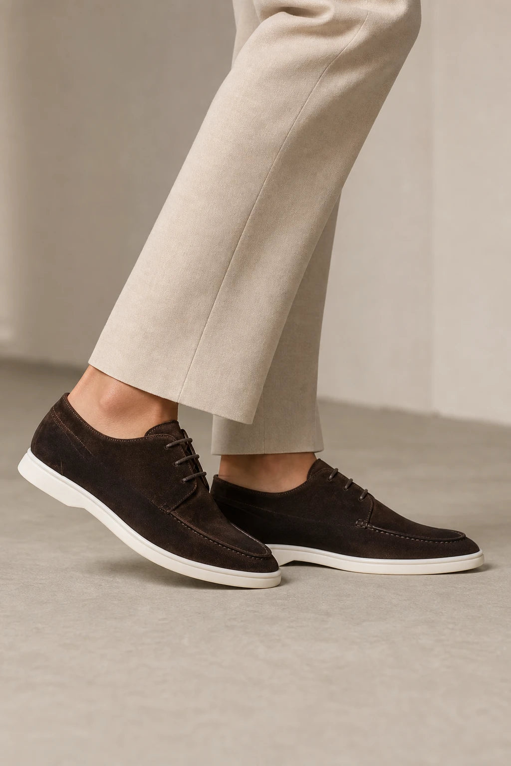 Zapatos Hombre Vestir Cómodos Ante Derby