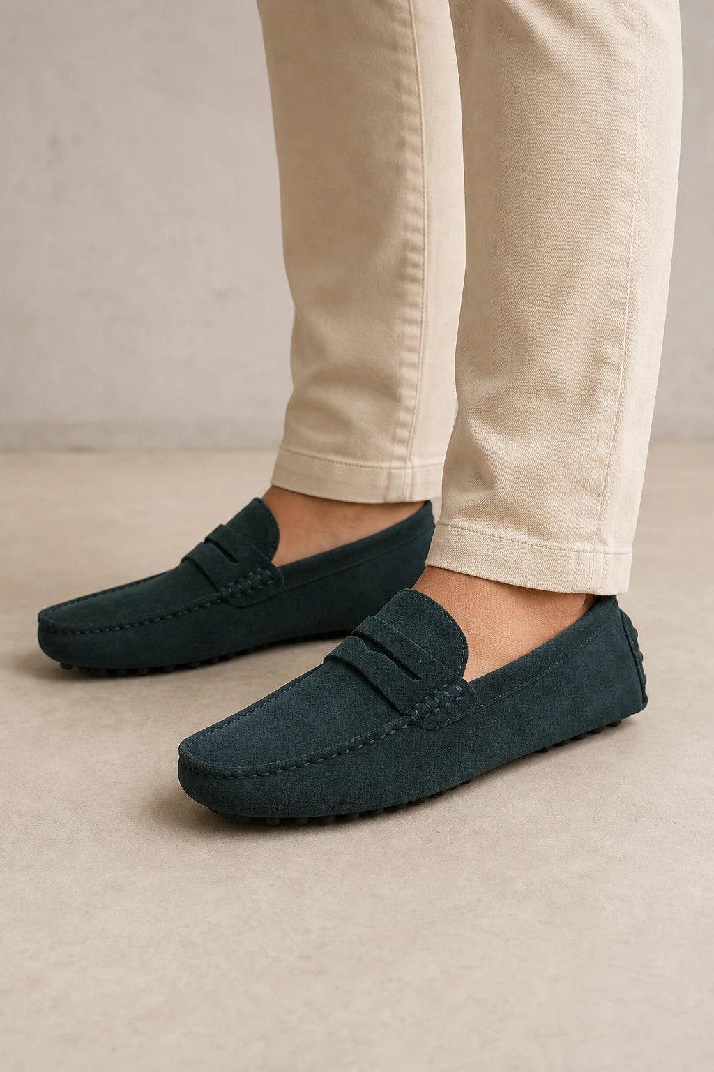 Zapatos Mocasines Gamuza