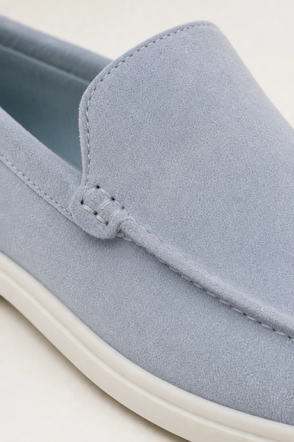 Zapatos Mocasines Hombres Gamuza Sin Cordones