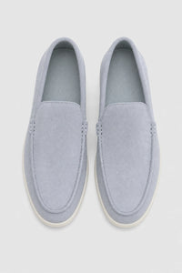 Zapatos Mocasines Hombres Gamuza Sin Cordones