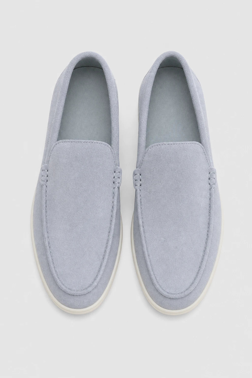 Zapatos Mocasines Hombres Gamuza Sin Cordones