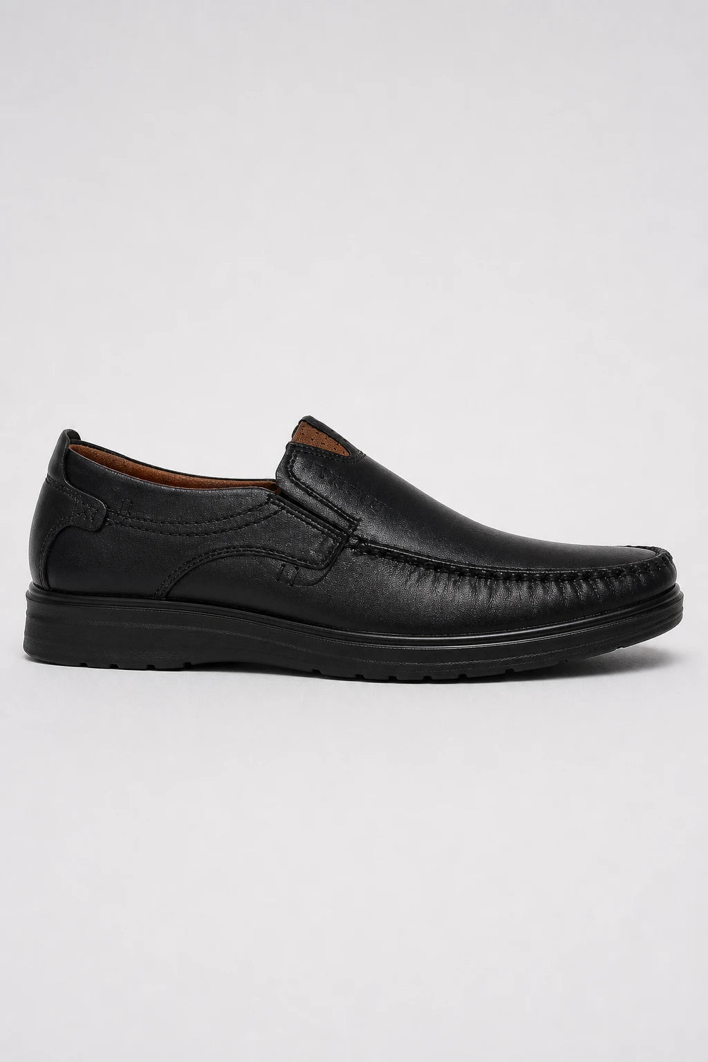 Zapatos Vestir Hombre De Cuero Sin Cordones