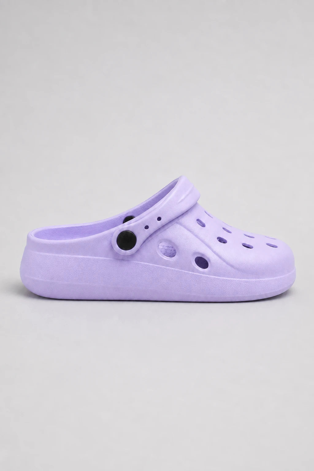 Zuecos Con Plataforma Lila De EVA