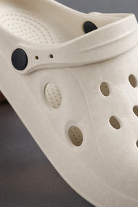 Zuecos Con Tacón De EVA Beige