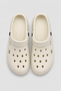 Zuecos Con Tacón De EVA Beige