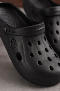 Zuecos Negros Mujer Negro